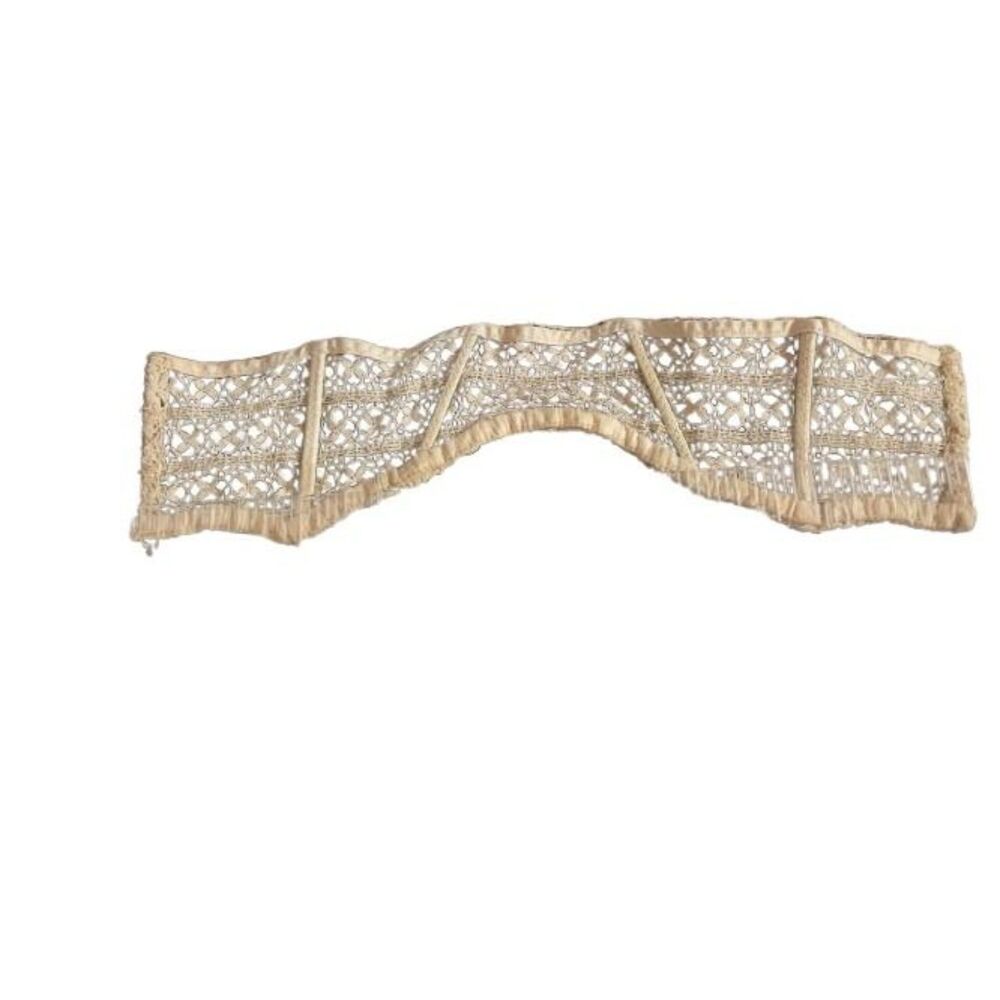 Antique Victorian Edwardian Handmade Lace Collar Trim Cream Bobbin Tape Lace